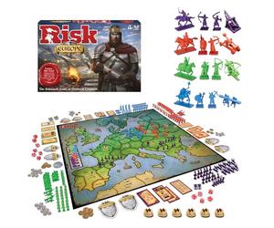 Winning Moves Games Risk Europa, Blu: Gioco da Tavolo Strategico di Conquista del Territorio, per 4 Giocatori, Età 16+