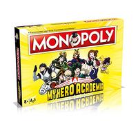 WINNING MOVES MONOPOLY Giochi da Tavolo - Edizione My Hero Academia: 2-6 Giocatori, Giochi per Bambini e Adulti, Perfetto Notti di Gioco, Dagli 8+ Anni