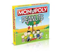 Winning Moves Peanuts Monopoly Board Game, unisciti a Charlie Brown e avanza alla gelateria, Lucy's Football e Linus's Pumpkin Patch e scambia la tua strada verso il successo, ottimo regalo per