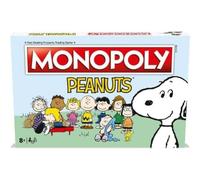 Winning Moves Peanuts Monopoly Board Game, unisciti a Charlie Brown e avanza alla gelateria, Lucy's Football e Linus's Pumpkin Patch e scambia la tua strada verso il successo, ottimo regalo per