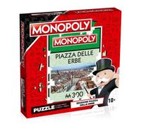Winning Moves - piazza delle Erbe, Verona, Puzzle Monopoly 1000 pezzi - Ed. italiana
