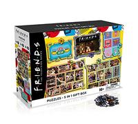 Winning Moves Rachel, Ross, Monica, Joey, Chandler, Phoebe, Colore Friends Tv Series 5 in 1 Jigsaw Puzzle Game, Packs, WM01916-ML1-4