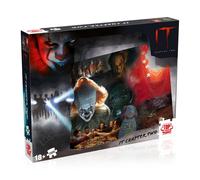 Winning Moves Capitolo 2 1000 Jigsaw English Edition, Piece together Pennywise da Stephen King's IT, Horror Puzzle Game per adulti, Multicolore, 1000pzs, WM02908-ML1-6
