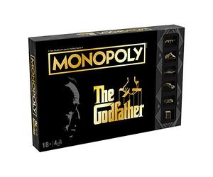 Winning Moves The Godfather Monopoly Board Game, Advance to Johnny Fontane, Kay Adams e Michael Corleone, espandere il vostro impero e scambiare la strada verso la vittoria, gioco 2-6 giocatori