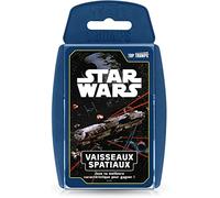Winning Moves - TOP TRUMPS - STAR WARS - Vassoi spaziali - Gioco di carte - Gioco da tavolo - Versione francese