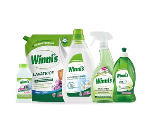 Winni's-Ammorbidente,Detersivo e Cura Lavatrice, Detersivo Piatti, Multiuso