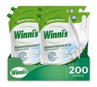 Winni's Ammorbidente Lavatrice, Fiori Bianchi, 200 Lavaggi, 1250 ml x 4