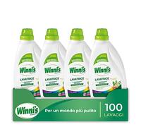 Winni's - Detersivo Lavatrice Ipoallergenico Color in Ecoformato, 100 Lavaggi, con Smacchianti Naturali da Biofermentazione e Materie Prime di Origine Vegetale, 1125 ml x 4 Confezioni
