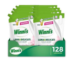 Winni's Detersivo Liquido Lana e Delicati a mano e in lavatrice, 800 ml x 8