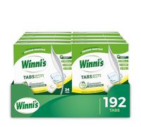 Winni's Pastiglie Lavastoviglie All in 1, Multiazione, Limone, 192 Tabs | Efficaci già a 50° e nei cicli brevi, le pastiglie Winni's sono extra solubili ed hanno un'azione sgrassante e brillantante