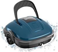 WINNY POOL CLEANER Robot Piscina Fuori Terra per Piscina da 80m², Robot Piscina Pulitore Senza Fili con Doppia Motricità, Parcheggio Autonomo | Robottino Pulitore con Batteria 100 Min Blu Scuro