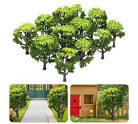 Winomo 12pcs 1:50 Train Scenery Landscape Model Trees (Green)
