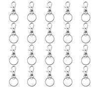 WINOMO 20 set di portachiavi con moschettone girevole staccabili di grandi