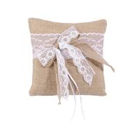 WINOMO 20 x 20 cm Hessian tela da imballaggio portafedi cuscino cuscino con