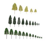 WINOMO 27pcs Modello Alberi Albero Modello Misto, Alberi Modello Misto, Mini Train Alberi per L' Artigianato Fai da Te Building Paesaggio Scenario