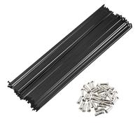 WINOMO 36 Set 14G J Bend Bicicletta Mountain Bike Raggi in acciaio Raggi e