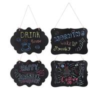 Winomo 4pcs mini lavagna lavagna tags tags segni della scheda del messaggio