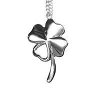 WINOMO, ciondolo a forma di quadrifoglio, portafortuna, angelo custode, portachiavi per specchietto retrovisore dell'auto, idea regalo per automobilisti irlandesi