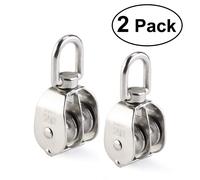 WINOMO COPPIA DI 304 ACCIAIO IN ACCIAIO INOX DOPPIO SHEAVE GRANDING HEAD GRANU