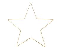 WINOMO Corona a forma di stella, in metallo, a forma di stella, per Natale, Capodanno, San Valentino, decorazione 25 cm x 4 mm