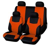 Winomo, Set di coprisedili universali Classici per Auto, 8 Pezzi, Colore Arancione