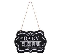 Winomo "Shhh Baby Sleeping Please Knockly" decorativo in legno sospeso