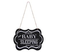 Winomo "Shhh Baby Sleeping Please Knockly" decorativo in legno sospeso