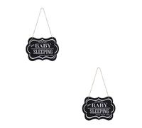 Winomo "Shhh Baby Sleeping Please Knockly" decorativo in legno sospeso