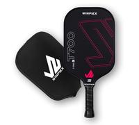 WINPICK Racchetta da pickleball in fibra di carbonio, 3K T700 Raw Carbon Fiber Pickleball, pagaie termoformate per un maggiore controllo e potenza, nucleo a nido d'ape PP da 16 mm, impugnatura comoda
