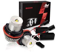 WinPower 10W LED Fari Angel Eyes per auto Kit di conversione alogeno CanBus nessun errore Luci di posizione 6000K Xenon bianco, 2 Pezzi