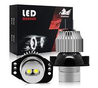 WinPower 12W LED Fari Angel Eyes Luci di posizione 6000K Xenon bianco for E90 E91,2 Pezzi