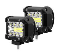 WinPower Faro da Lavoro LED Barra 12W Faretti Fendinebbia Fuoristrada Faretti Profondità Luci Bianco Impermeabile LED per Trattore Auto Camion Barca Furgoneetc., 2 pezzi