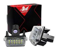 WinPower LED Luce Targa 6000K bianca Nessun errore Lampada 18 SMD Luci aggiornamento Compatibile con Camry Yaris Prius C Corolla Fielder Vitz Verso Ractis Avensis SAI Noah Voxy Esquire etc., 2 pezzi.