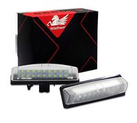 WinPower LED Luce Targa licenza lampadina 6000K bianca Nessun errore Compatibile con Camry Aurion Avensis Verso Echo 4D Prius Is200 Is300 Gs300 Gs430 Es300 Es330 Rx300 Rx330 Rx350 etc., 2 pz.