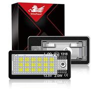 WinPower LED Luci targa per auto Lampada targa 3582 SMD con CanBus nessun errore 6000K Xeno Bianco freddo Compatibile con Audi A3 S3 A4 S4 B6 B7 RS4 RS6 A8 S8 Q7 ecc., 2 Pezzi