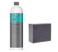 Winrodoor Set per la cura dei sedili auto e dei mobili in pelle con Koch Chemie Leatherstar e spugna morbida