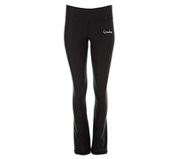 WINSHAPE Damen Functional Boot Cut Leggings Bcl102, Schwarz, Slim Style, Fitness Freizeit Sport Yoga Workout, Donna, Nero, S