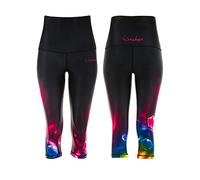 WINSHAPE Damen Functional Power Shape 3/4-Tights Leggings Anti-Rutsch High Waist HWL202, Cosmic, Slim Style Fitness Freizeit Sport Yoga Workout, 3-4 Donna, S