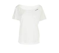 WINSHAPE Damen Ultra Leichtes Modal-Kurzarmshirt MCT002, Dance Style, Fitness Freizeit Sport Yoga Workout, Camicia a Maniche Corte Donna, Bianco Vaniglia, S