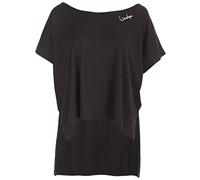 Winshape Damen Ultra leichtes Modal-Shirt MCT010, Dance Style, Fitness Freizeit Sport Yoga Workout, T Donna, Nero, M