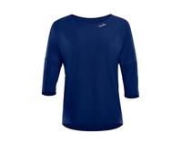 WINSHAPE Dt111ls-Top Funzionale da Donna, Leggero e Morbido, Maniche a ¾ Maglietta da Yoga, Blu Scuro, M