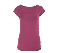 WINSHAPE Fitness Freizeit Yoga Pilates, Camicia a Maniche Corte Donna, Berry/Love, S