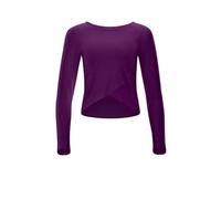 WINSHAPE Functional Light And Soft Cropped Long Sleeve Top Aet131ls mit Overlap-Applikation Maglietta da Yoga Donna (Pacco da 1)