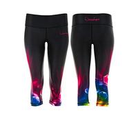 WINSHAPE - Leggings da Donna Funzionali Power Shape 3/4 Aderenti, Antiscivolo, AEL102 Cosmic, Slim Style, Fitness, Tempo Libero, Sport, Yoga, Allenamento, M