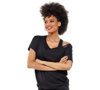 WINSHAPE Dt101-Top da Danza da Donna, Super Leggero T-Shirt, Nero, M