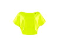 WINSHAPE Kurzes, Super Leichtes Damen Functional Dance-Top Dt104 T-Shirt, Giallo Fluo, S Donna