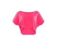 WINSHAPE Kurzes, Super Leichtes Damen Functional Dance-Top Dt104 T-Shirt, Rosa Fluo, L Donna