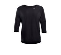 WINSHAPE Dt111ls-Top Funzionale da Donna, Leggero e Morbido, Maniche a ¾ Maglietta da Yoga, Nero