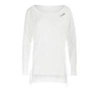 WINSHAPE Mcs003 - Maglia a Maniche Lunghe da Donna, Ultra Leggera, con Parte Posteriore Allungata, Stile all-Fit, Fitness, Tempo Libero, Sport, Yoga, Allenamento, Donna, MCS003, Bianco Vaniglia., XL