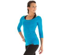 Maglietta da Donna per Fitness Yoga Pilates, Winshape, maniche a 3/4 , Turchese - turchese, L